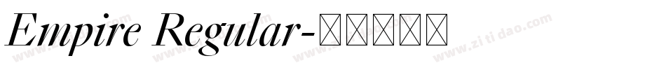 Empire Regular字体转换